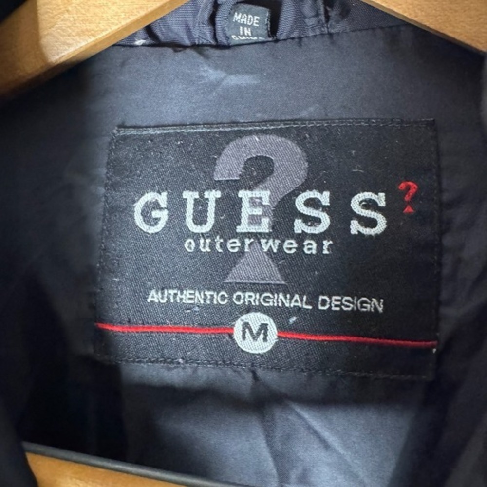 Guess Outerwear Womens Puffer Jacket Black Down Filled Full Zip Winter Coat M - Picture 2 of 7